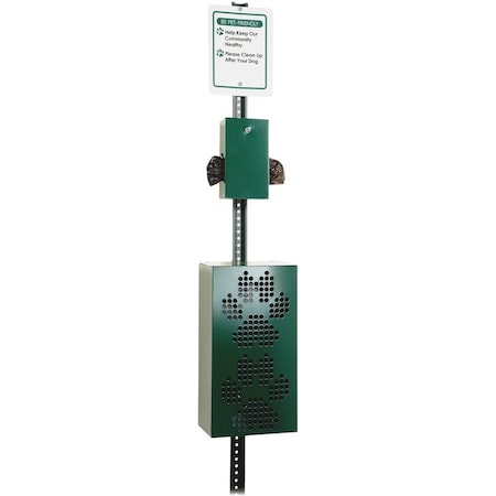Tatco Dog Waste Station, In-Ground, Green TCO28000